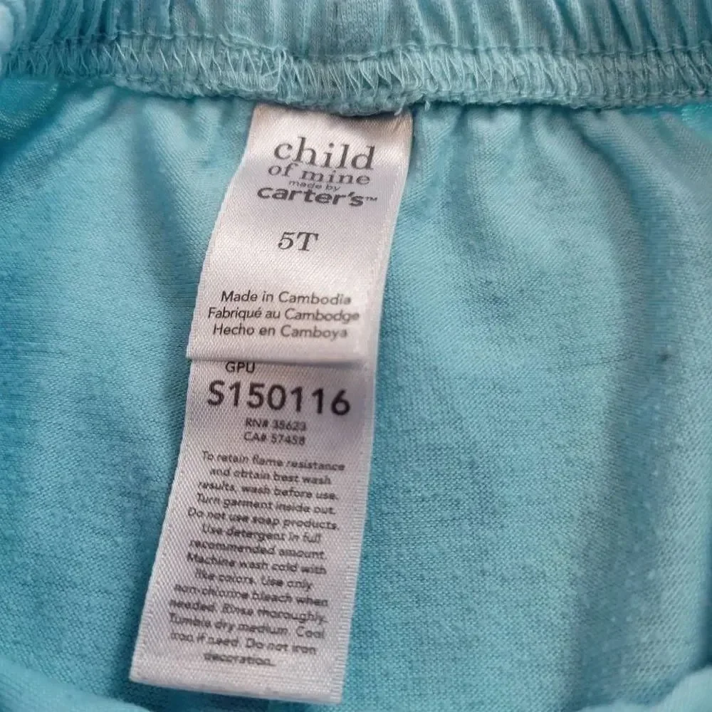 Carter's princess Pajamas 5T
